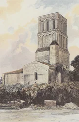 Thezac, Church, Southwest View