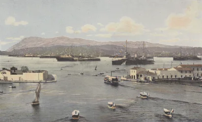 Toulon, Old Dock and Small Harbor, View from Cronstadt Quay