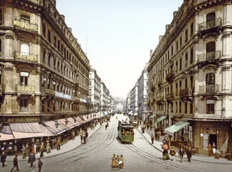 View Down Rue de la République, Lyons, 1890-1900