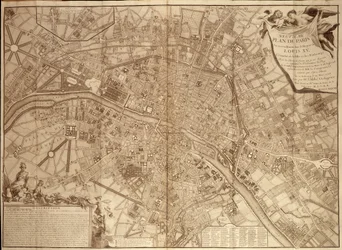 9th Plan of Paris Under Louis XV (in 