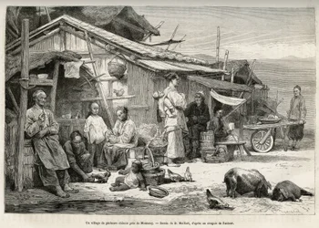 A Chinese fishing village near Monterey, California