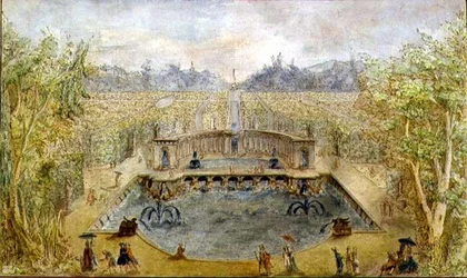 A Formal Garden with Fountains, c.1770