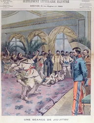 A Jiu-Jitsu Session in France, Illustration from Le Petit Parisien, 1905