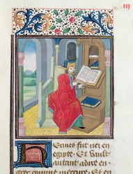 A Philosopher, possibly Hermes Trismegistus, from Histoire des Philosophes, late 15th century