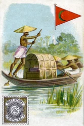 A Postman in the Deccan Plateau of India, late 19th century