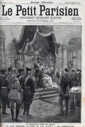 A Proposal for General Disarmament - Tsar Nicholas II reading his recript to his advisers