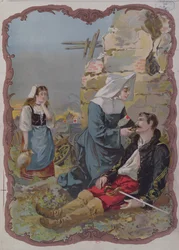 A Sister Helping an Injured Soldier during the War of 1870, 1895