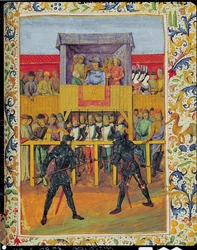 A Tournament of Hand-to-Hand Combat, from Le Jouvencel by Jean de Bueil