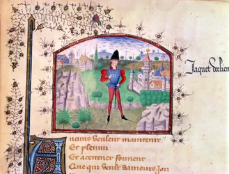 A Troubadour, from the Livre des Cent Ballades by Jean Le Seneschal