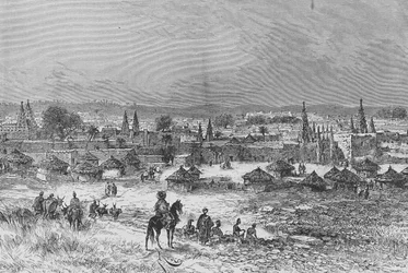 A View of Kong, illustration from Du Niger au Golfe de Guinee