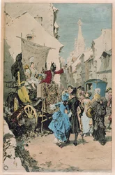 A charlatan selling an elixir of youth