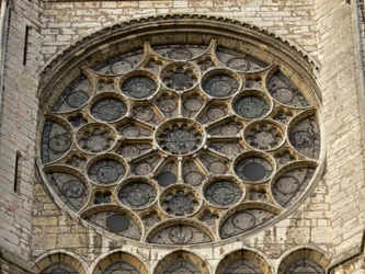 An Exterior View of the South Rose Window