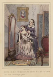 A Girl Getting Ready to Go to a Party
