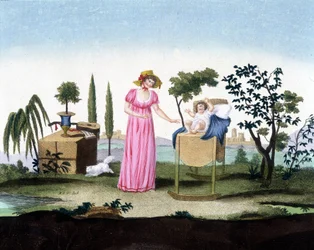 A Young Mother with Her Newborn (1810)