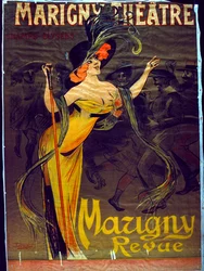 Ad for the Mazigny Revue Appearing in Paris at the Marigny Theatre