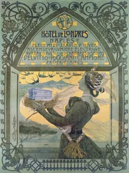 Advertisement for Hotel de Londres a Naples