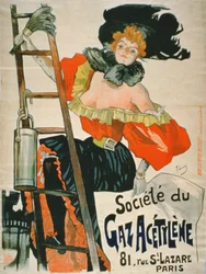 Advertisement for the Societe du Gaz Acetylene, Paris