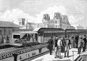Air Metro (Electric) to New York in 1885