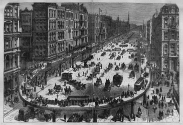 Airline Railways in a City in the United States
