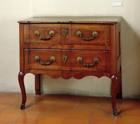 Aix school commode with two drawers