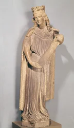 Allegorical figure of the Small Church, from Strasbourg Cathedral