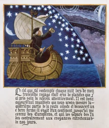 Amerigo Vespucci navigating by the stars on his 3rd voyage
