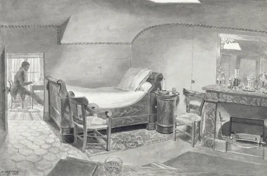 An Attic Interior of an Artist in Paris, c.1830