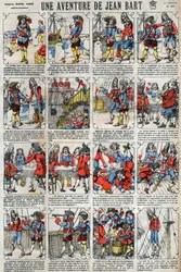 An Adventure by Jean Bart (1650-1702), French Privateer. Epinal imaging from the end of the 19th century.