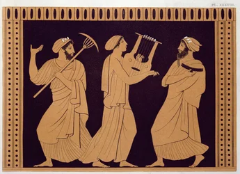 Ancient Greek Theatre Scene, After an Antique Vase