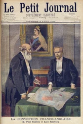 Anglo-French Convention signed in London by Paul Cambon and Lord Salisbury