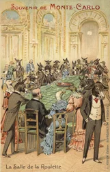 Anthropomorphic illustration of the follies of the Casino at Monte Carlo