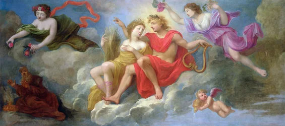Apollo and the Seasons, from the ceiling of the Hotel Colbert de Villacerf
