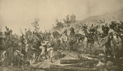 Arrival of Bavarian troops before Paris, Franco-Prussian War, September 1870