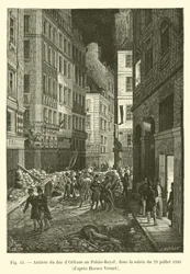 Arrival of the Duke of Orleans at the Palais-Royal, on the evening of July 29, 1830, after Horace Vernet