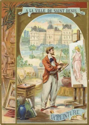 Artist Painting Image of Woman