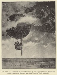 Ascension of Saint-Louis on June 17, 1900 (eighteen hours of duration, including seven of terrible storms)