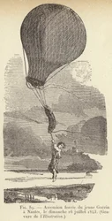 Forced Ascent of Young Guerin in Nantes, Sunday, July 16, 1843