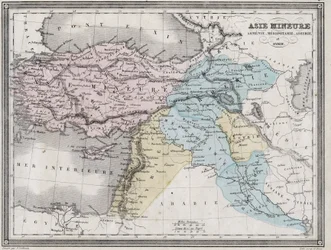Asia Minor, Armenia, Mesopotamia, Assyria and Syria in Antiquity - Plate Extracted from 
