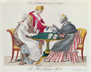 At the Fortune Teller, from Le Bon Genre, 1800