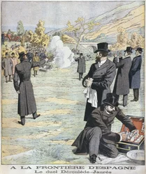 At the Spanish frontier, duel between Paul Deroulede and Jean Jaures