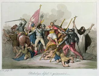Atahualpa Defeated and Taken Prisoner by the Troops of Francisco Pizarro, 1820
