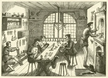 Workshop of Etienne de Laulne, Known as Stephanus, Goldsmith of the Sixteenth Century (engraving)