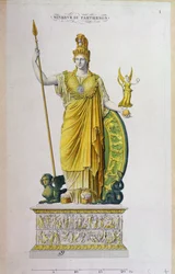 Athena Parthenos, statue from the Parthenon, Athens