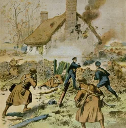Attack by Police and British Troops on a Farm Occupied by the Sinn-Fein, Cover of Le Petit Journal, 5th December 1910