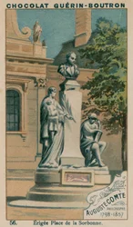 Auguste Comte, Philosopher, 1798-1857, Erected in Place de la Sorbonne