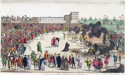Auto da Fe in Lisbon, mid 18th century