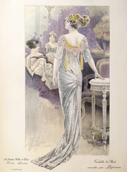 Ball gown, from Les Grandes Modes de Paris