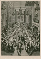 Banquet given at the Spanish Embassy, Paris (after Scotin, 1707)