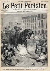 Barcelona bombing: bomb launched by an anarchist on the passage of the Marechal Arsenio Martinez Campos Anton