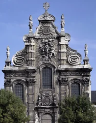 Baroque Architecture: Facade of the Church of the Jesuites (Current Museum of Sacred Art) (1692). Cambrai, North